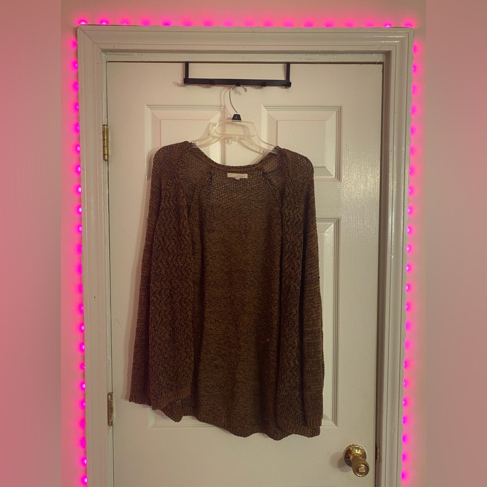 Brown fall sweater